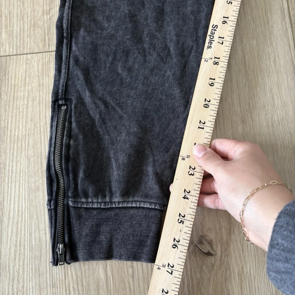 NWT‎ Zara Jogger Pants Kids 13/14 Gray Terry Cargo Pockets Elastic Waist Zip Hem